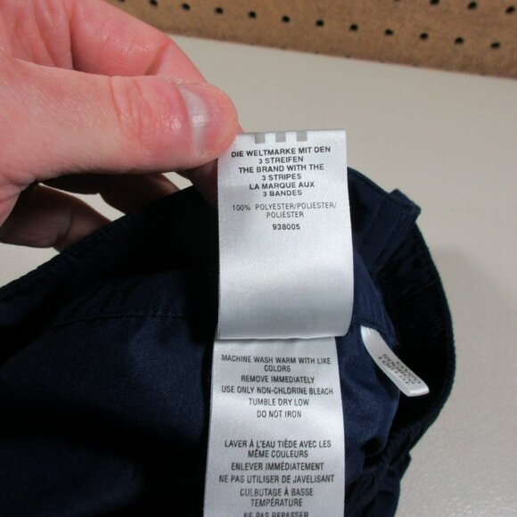 Vintage adidas Y2K womens navy white ClimaProof wide leg capris XL - Picture 7 of 11